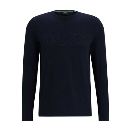 Dark Blue - Front - Boss Mens Tognbo Logo T-Shirt