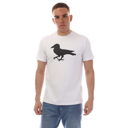 White - Front - Modern Amusement Mens Cali Crown T-Shirt