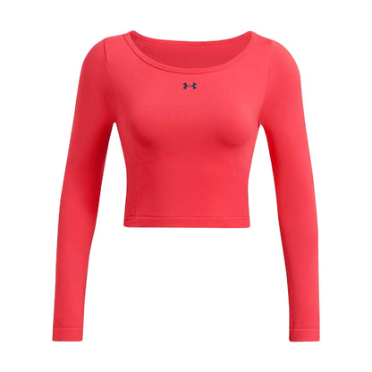 Red - Front - Under Armour Womens-Ladies Vanish Train Seamless Top