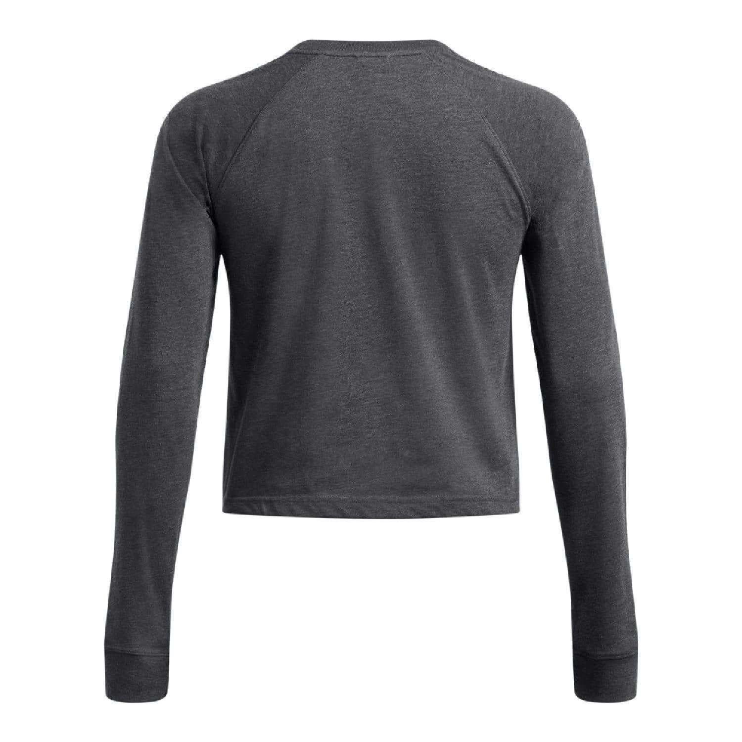 Grey - Back - Under Armour Womens-Ladies Launch Trail Run Long-Sleeved T-Shirt