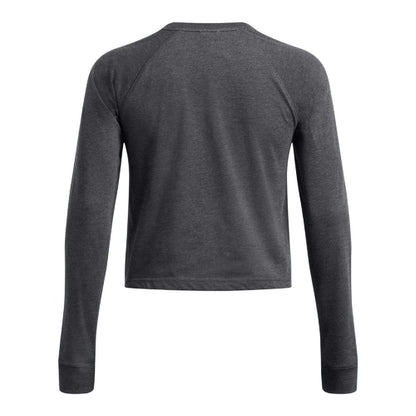 Grey - Back - Under Armour Womens-Ladies Launch Trail Run Long-Sleeved T-Shirt