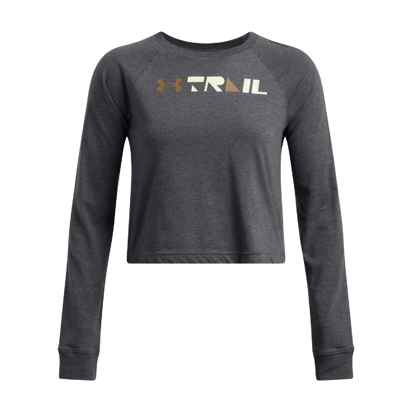 Grey - Front - Under Armour Womens-Ladies Launch Trail Run Long-Sleeved T-Shirt