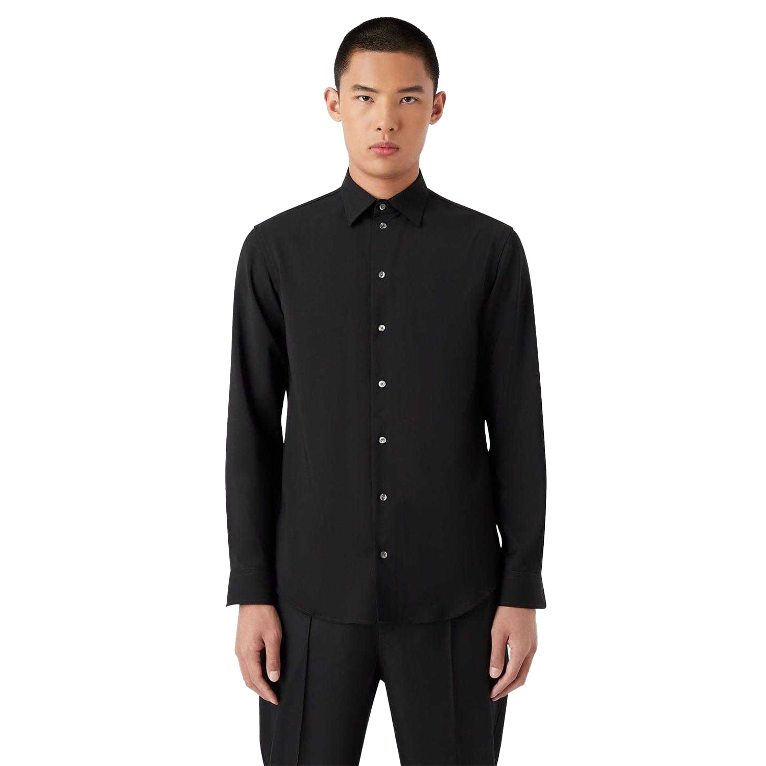 Black - Side - Emporio Armani Mens Shirt