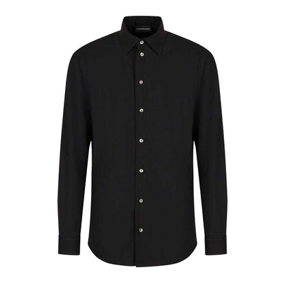 Black - Front - Emporio Armani Mens Shirt