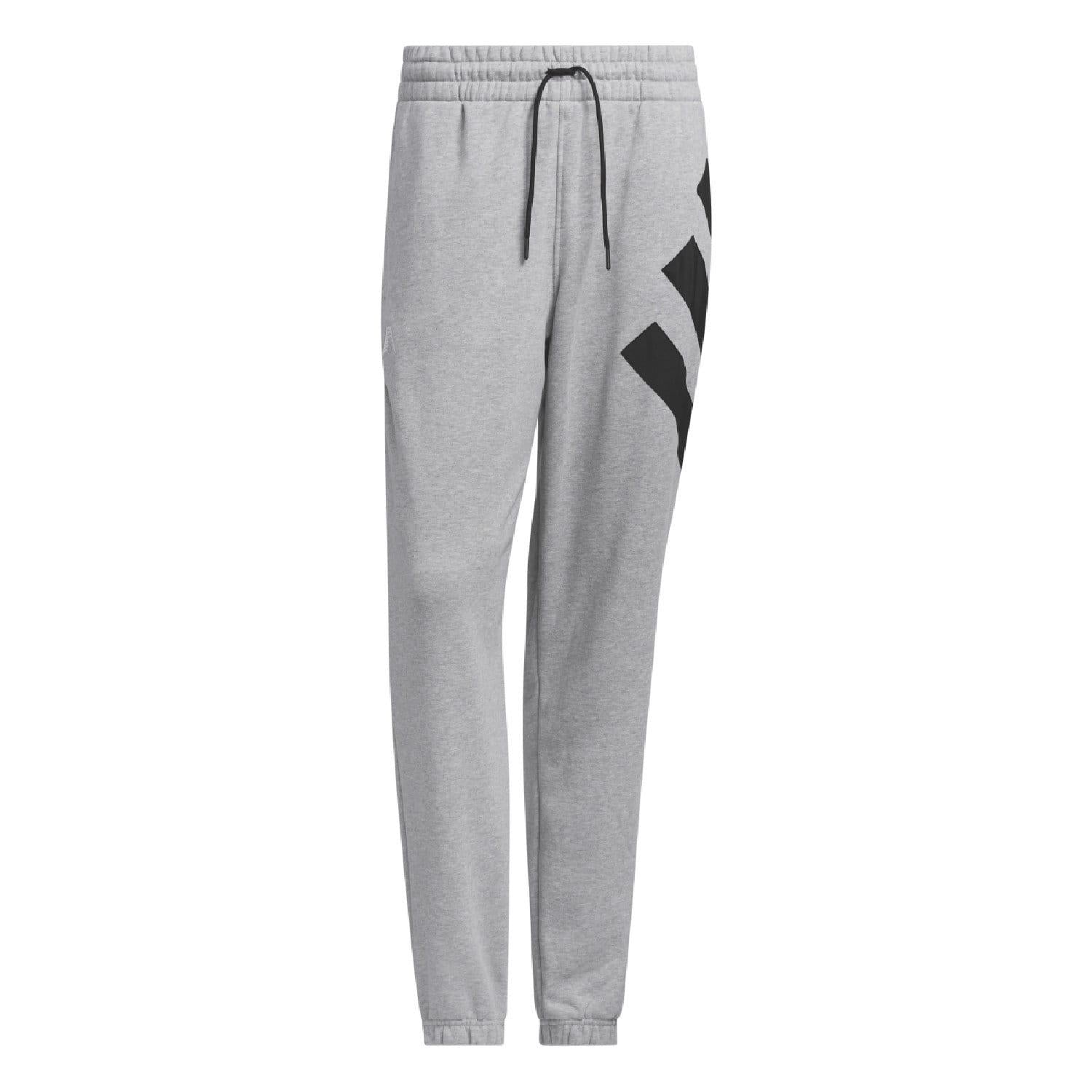 Grey - Close up - Adidas Mens Anthony Edwards Jogging Bottoms