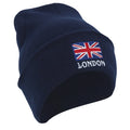 Navy - Front - London England Unisex Knitted Hat