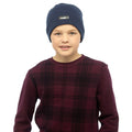 Navy - Back - FLOSO Childrens-Kids Plain Thinsulate Thermal Winter Beanie Hat (3M 40g)