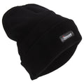 Black - Front - Mens Heatguard Thermal Thinsulate Winter-Ski Beanie Hat