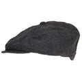 Grey - Front - Hawkins Mens Thin Winter Flat Cap