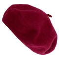 Dark Pink - Front - Womens-Ladies Woolly Winter Beret