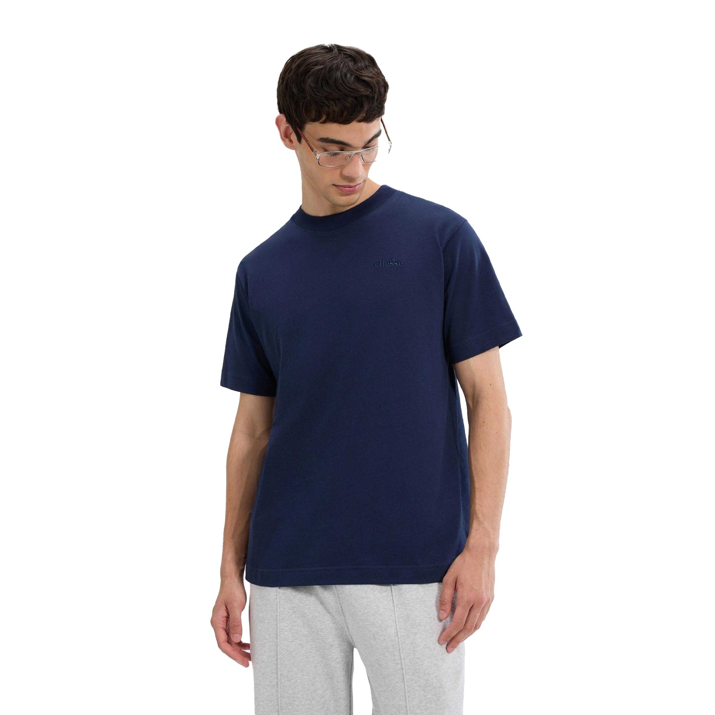 Navy - Side - Ellesse Mens Acciano T-Shirt