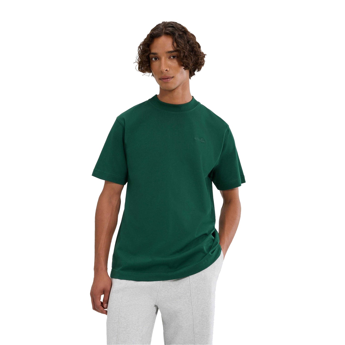 Dark Green - Side - Ellesse Mens Acciano T-Shirt