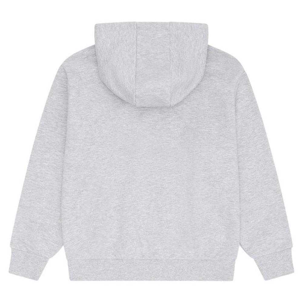 Grey Marl - Back - Miss Kick Girls Frankie Hoodie