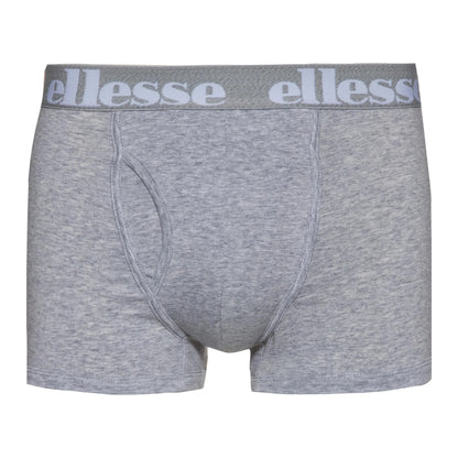 Black-Grey-Navy - Back - Ellesse Mens Hali Boxer Shorts (Pack of 3)
