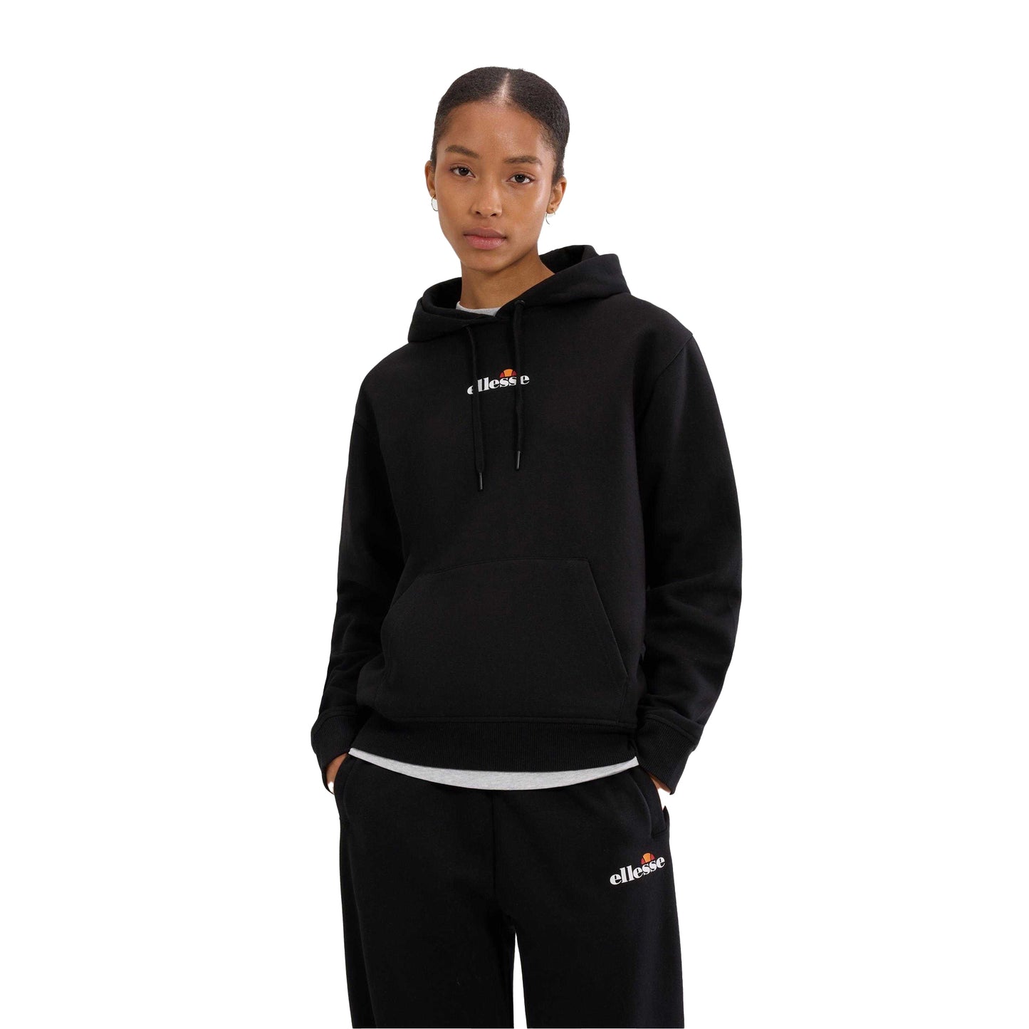 Black - Front - Ellesse Womens-Ladies Jazana 2 Hoodie