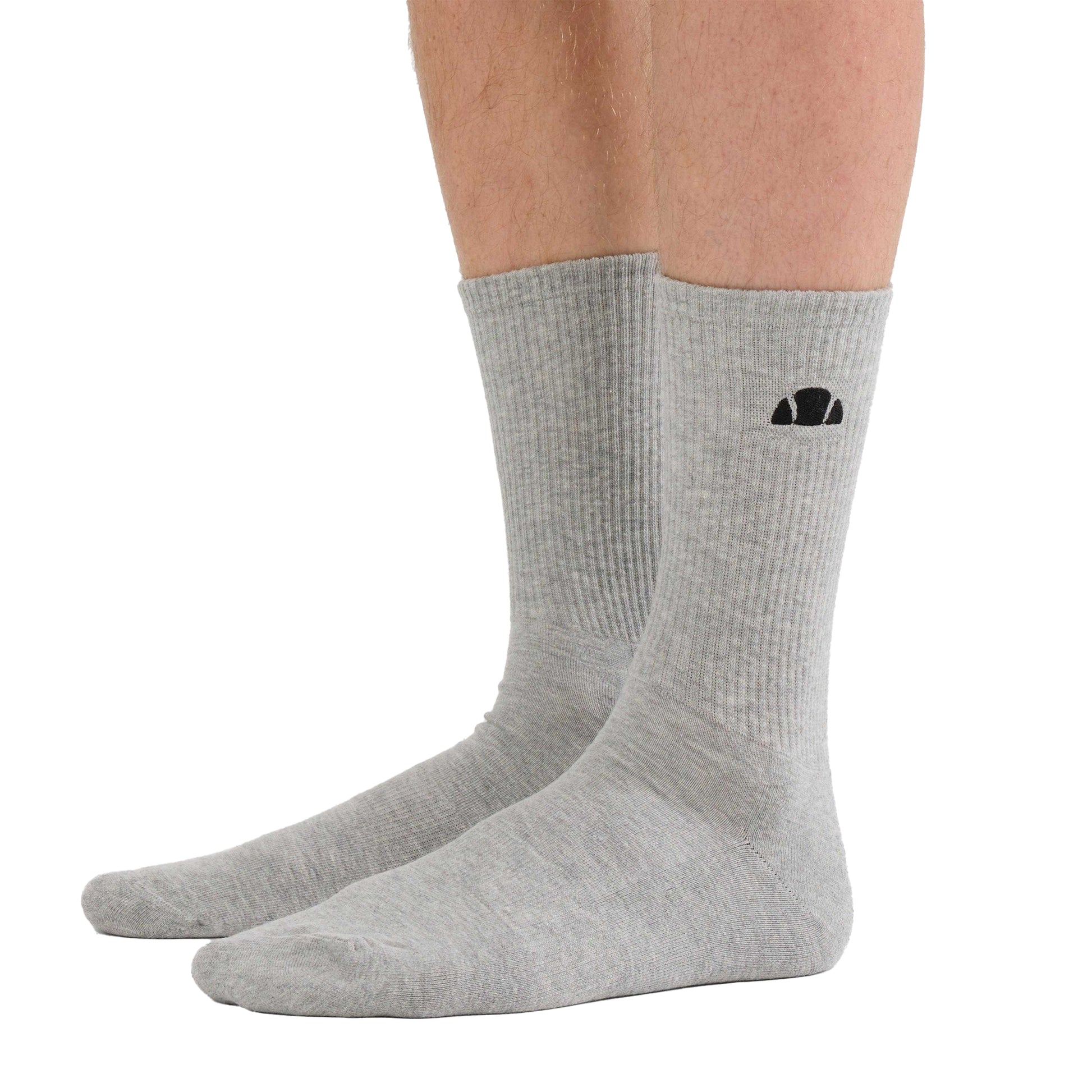 Multicoloured - Back - Ellesse Unisex Adult Alacre Crew Socks (Pack of 3)