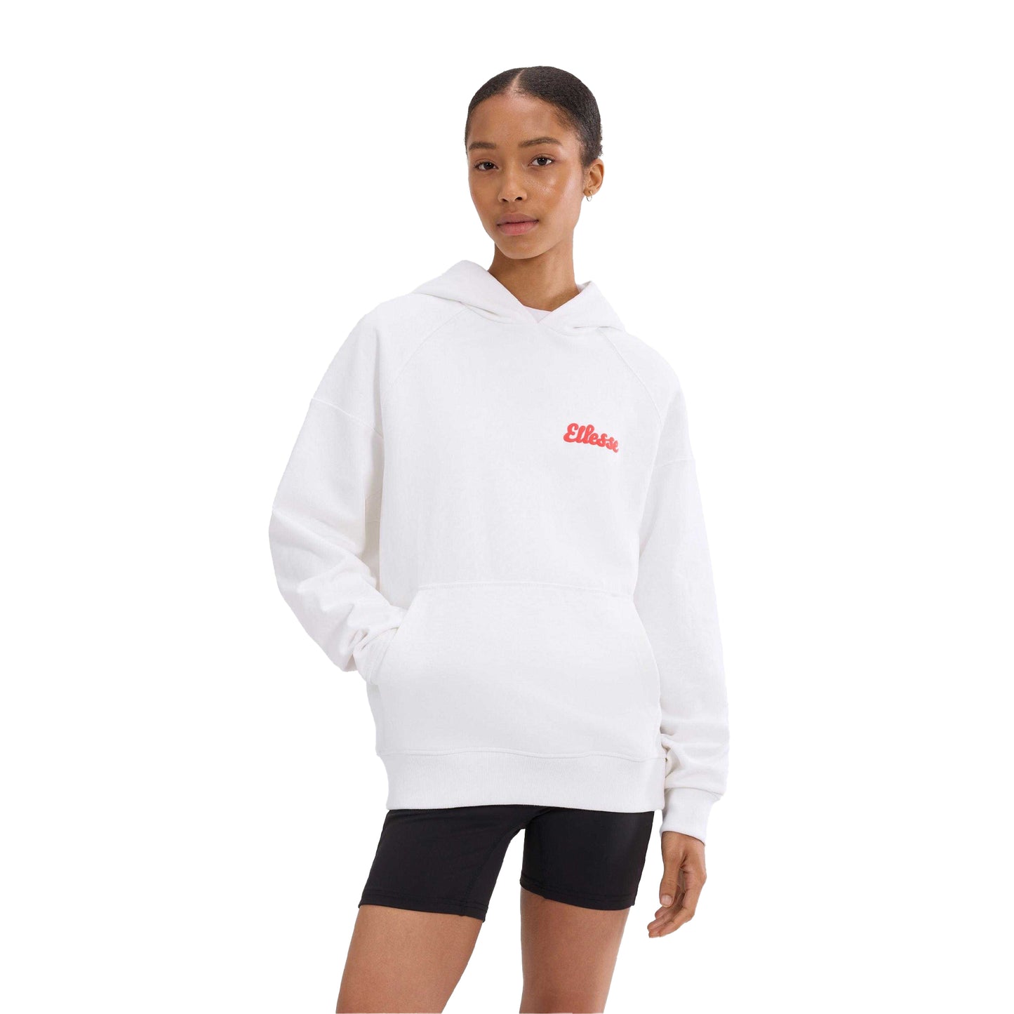 White - Front - Ellesse Womens-Ladies Il Trio Hoodie