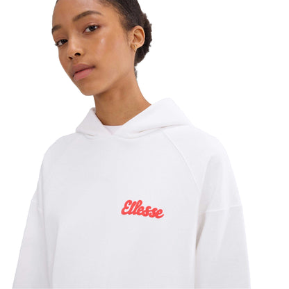 White - Side - Ellesse Womens-Ladies Il Trio Hoodie
