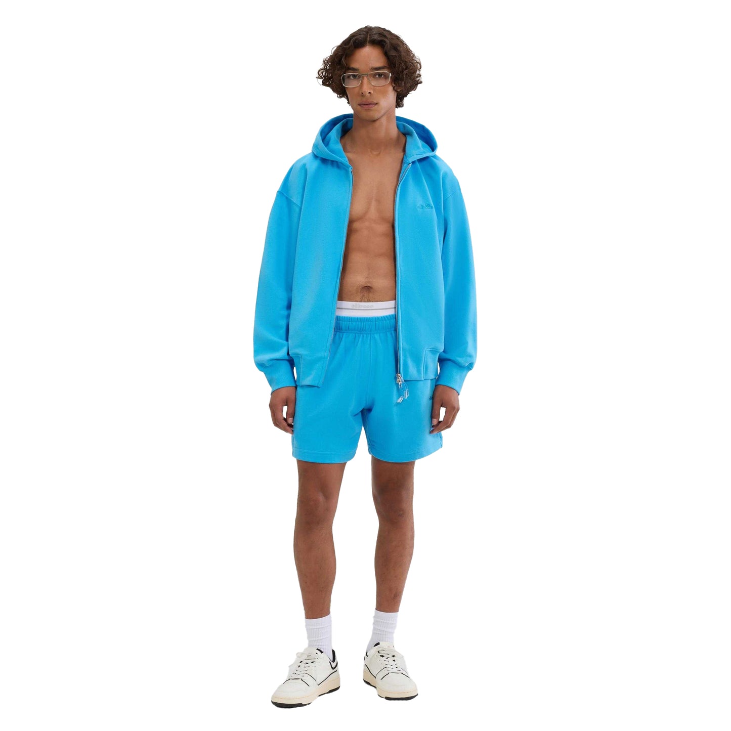 Blue - Back - Ellesse Mens Kalvini Full Zip Hoodie