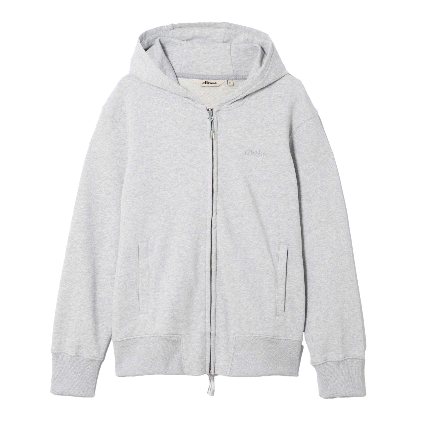 Light Grey Marl - Front - Ellesse Mens Kalvini Full Zip Hoodie