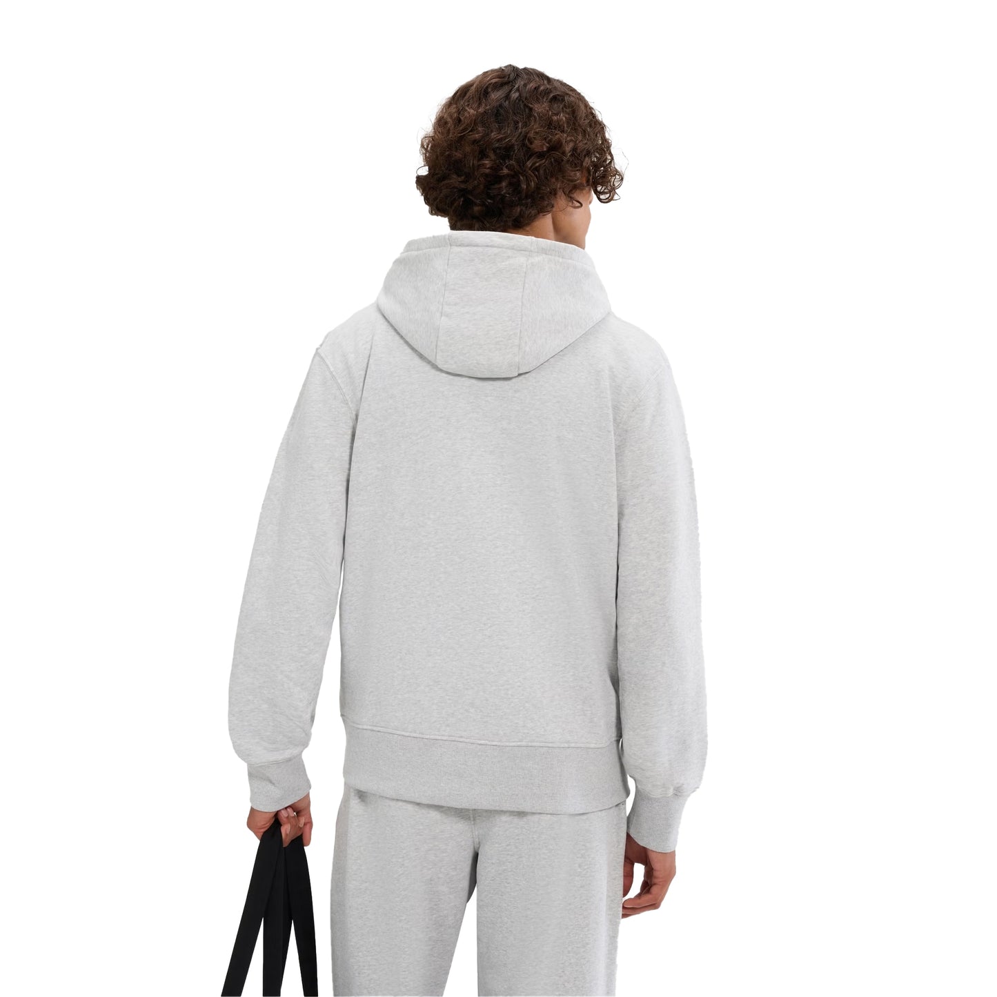 Light Grey Marl - Back - Ellesse Mens Kalvini Full Zip Hoodie