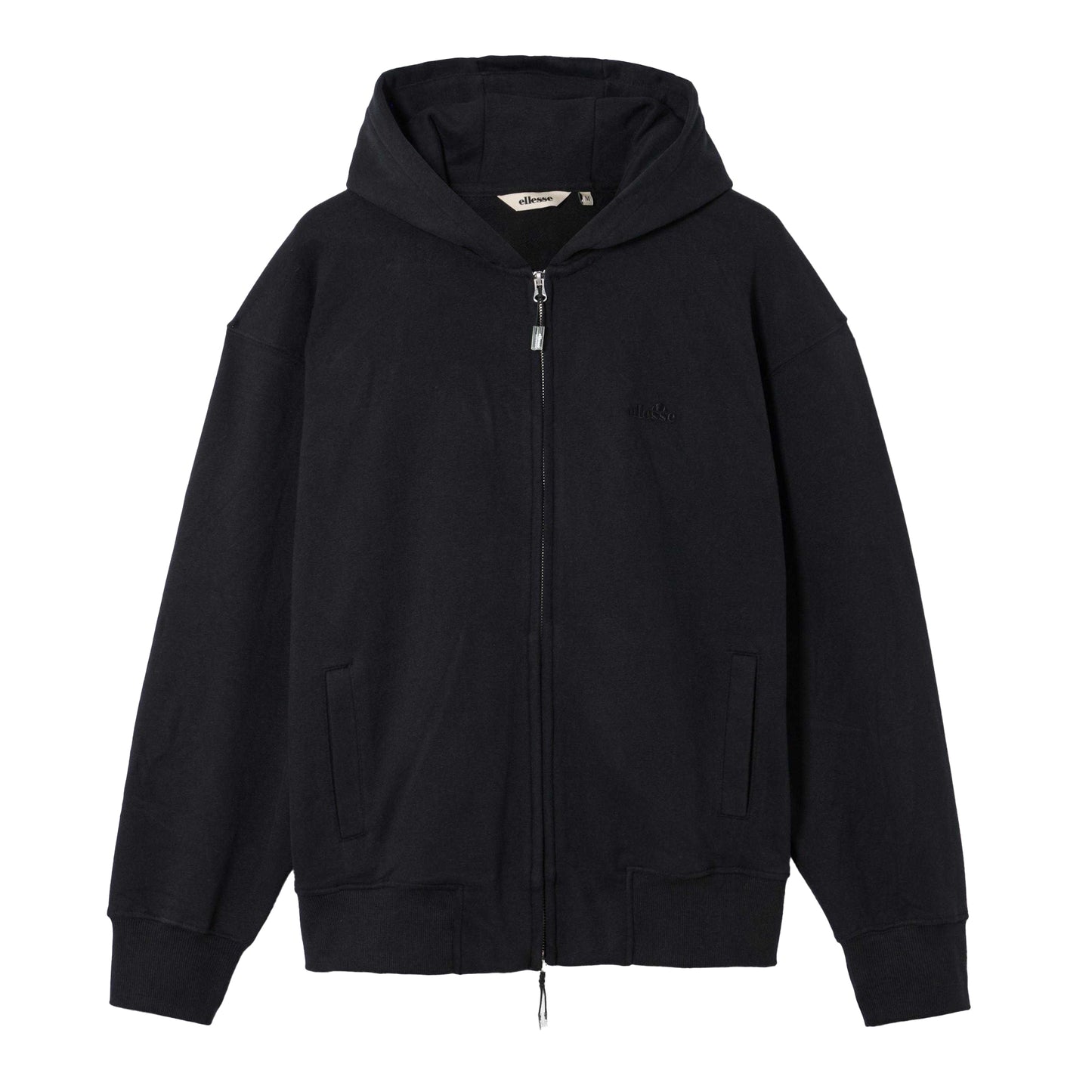 Black - Front - Ellesse Mens Kalvini Full Zip Hoodie