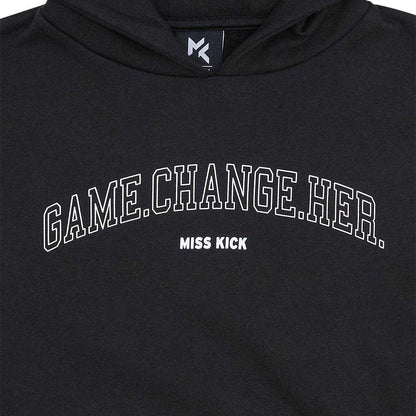 Black - Side - Miss Kick Girls Karaline Hoodie