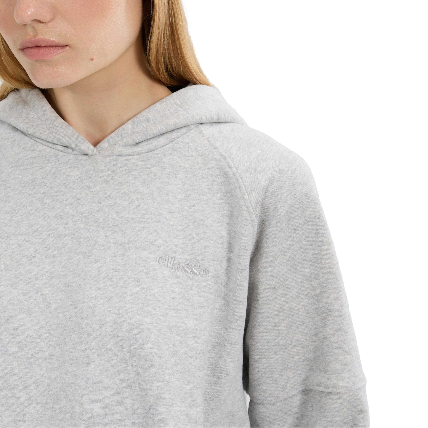Light Grey Marl - Side - Ellesse Womens-Ladies Liscia Hoodie