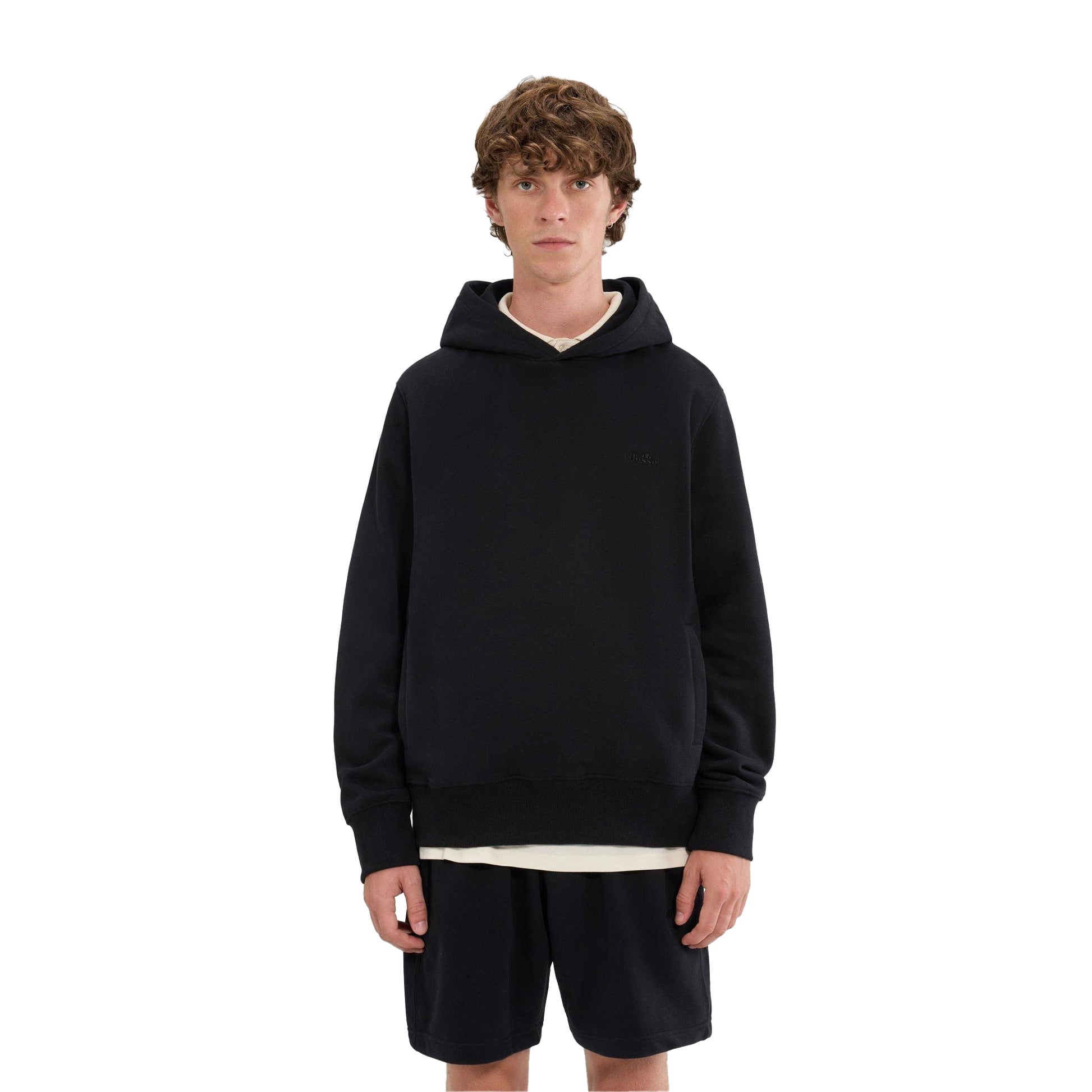 Black - Side - Ellesse Mens Madone Hoodie