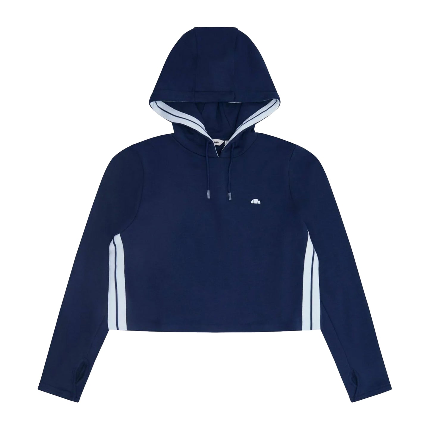Navy - Front - Ellesse Womens-Ladies Neise Cropped Hoodie