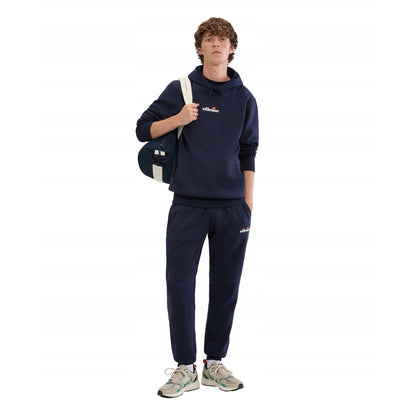 Navy - Side - Ellesse Mens Pershuta 2 Hoodie