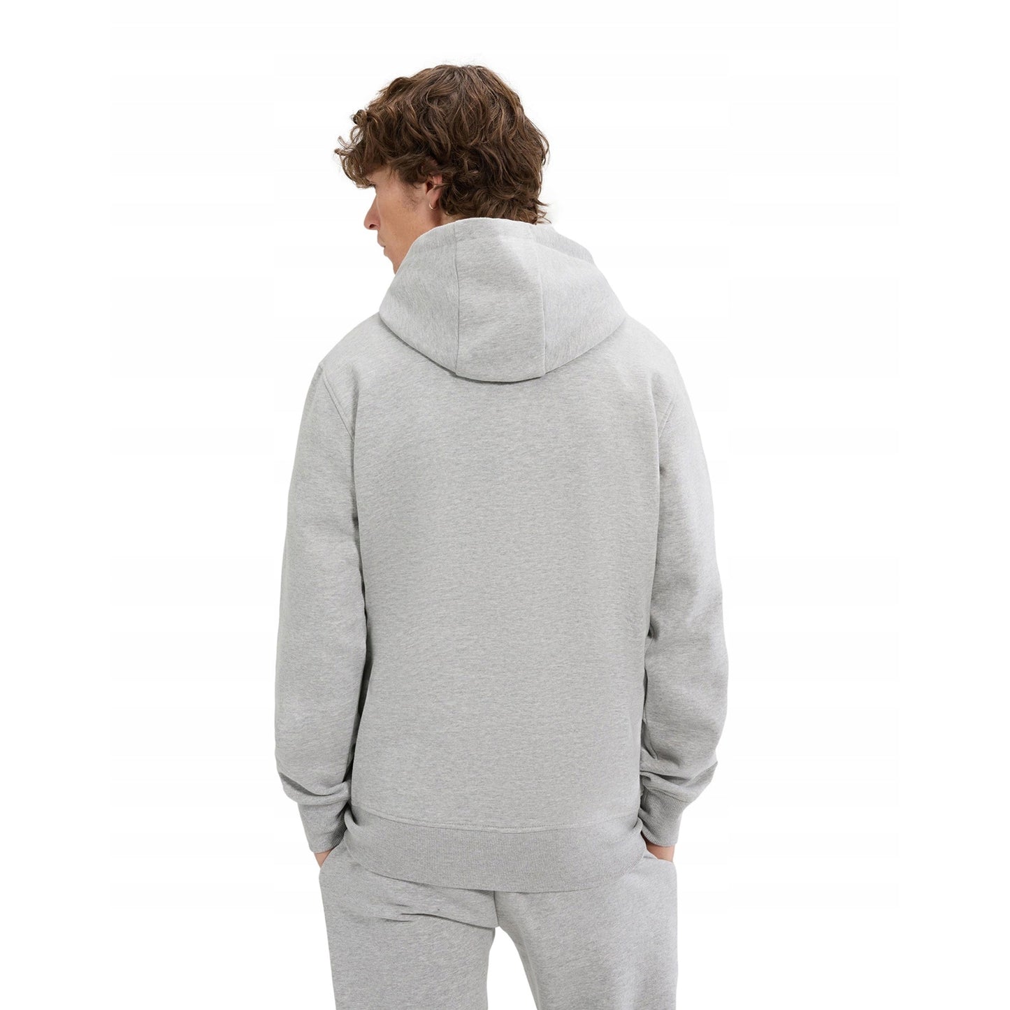 Light Grey Marl - Back - Ellesse Mens Pershuta 2 Hoodie