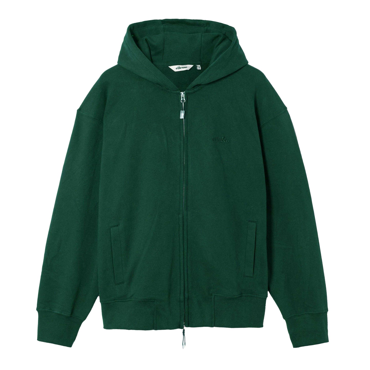 Dark Green - Front - Ellesse Mens Taurasi Full Zip Hoodie