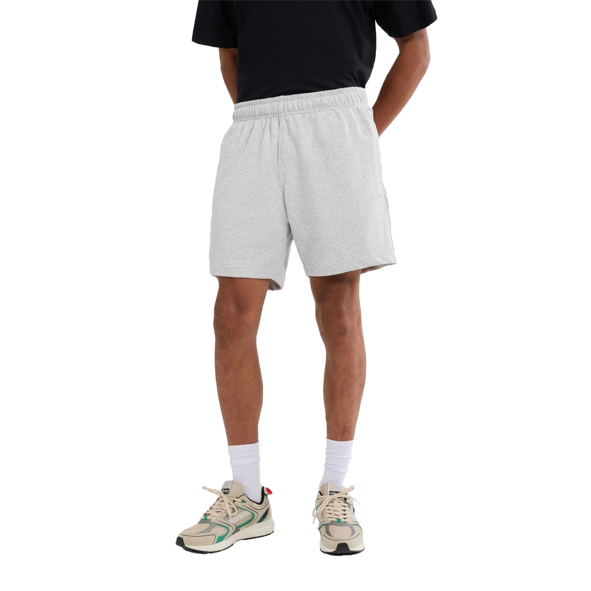 Light Grey Marl - Side - Ellesse Mens Zanica Shorts