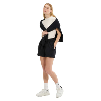 Black - Pack Shot - Ellesse Womens-Ladies Altilia Shorts