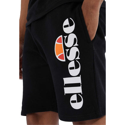 Black - Side - Ellesse Mens Bossini Fleece Shorts