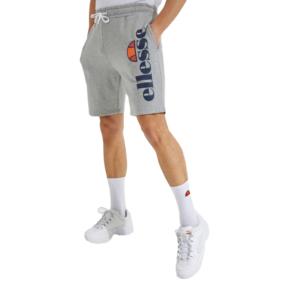 Grey Marl - Back - Ellesse Mens Bossini Fleece Shorts