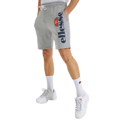 Grey Marl - Back - Ellesse Mens Bossini Fleece Shorts