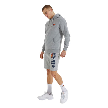 Grey Marl - Pack Shot - Ellesse Mens Bossini Fleece Shorts