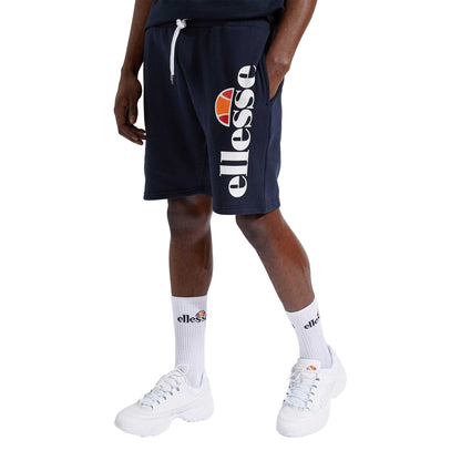 Navy - Front - Ellesse Mens Bossini Fleece Shorts
