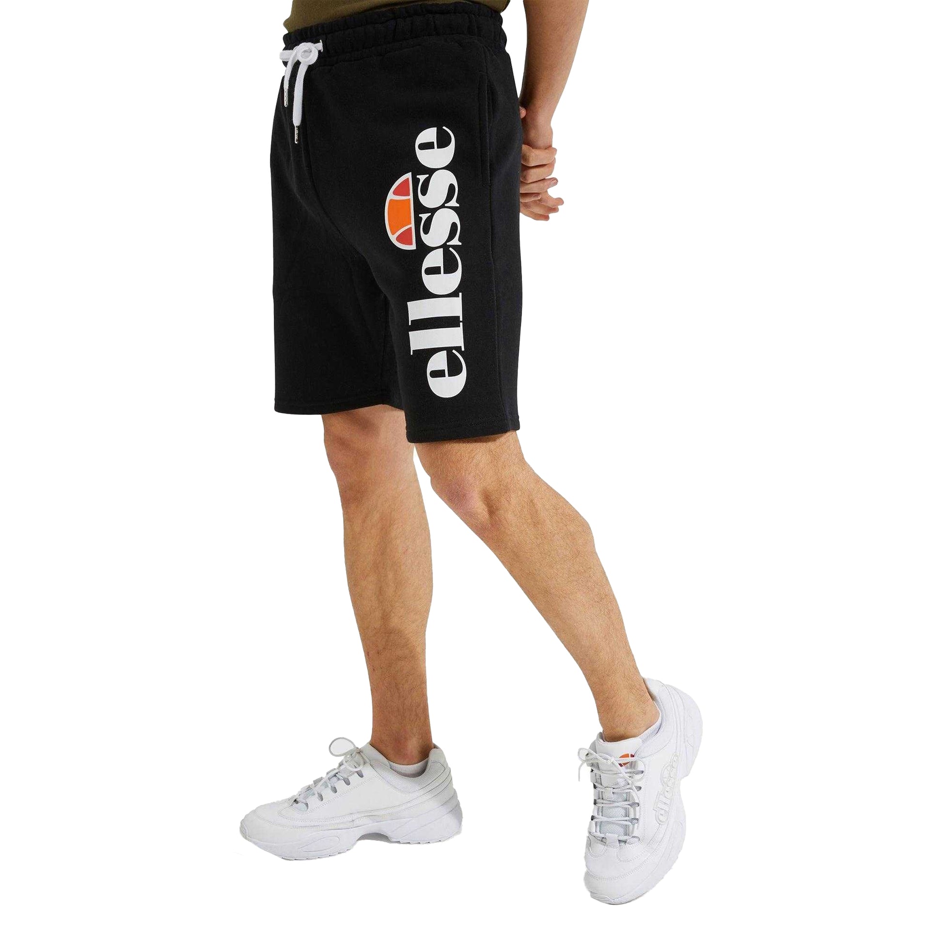 Black - Front - Ellesse Mens Bossini Fleece Shorts