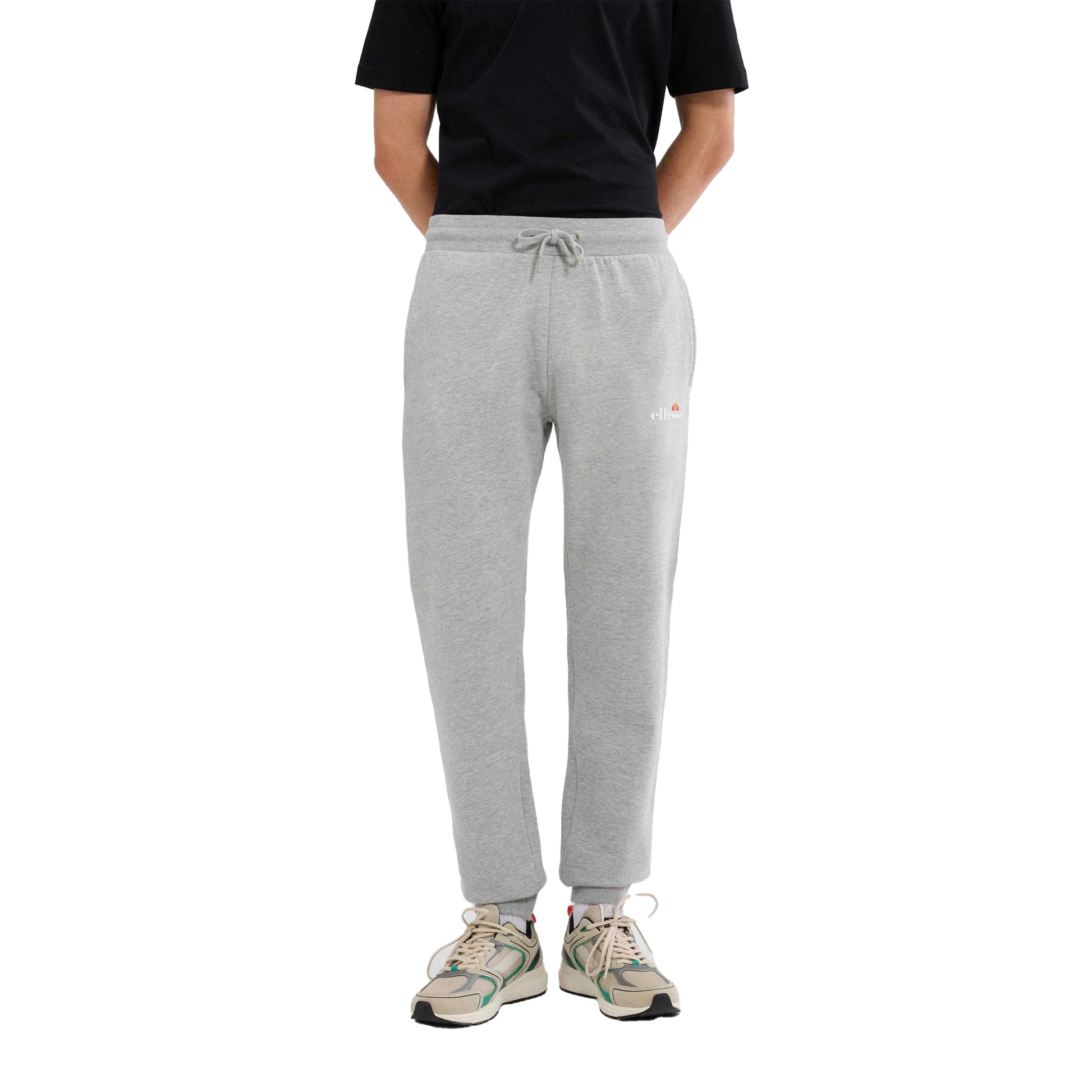 Light Grey Marl - Side - Ellesse Mens Cravo 2 Jogging Bottoms