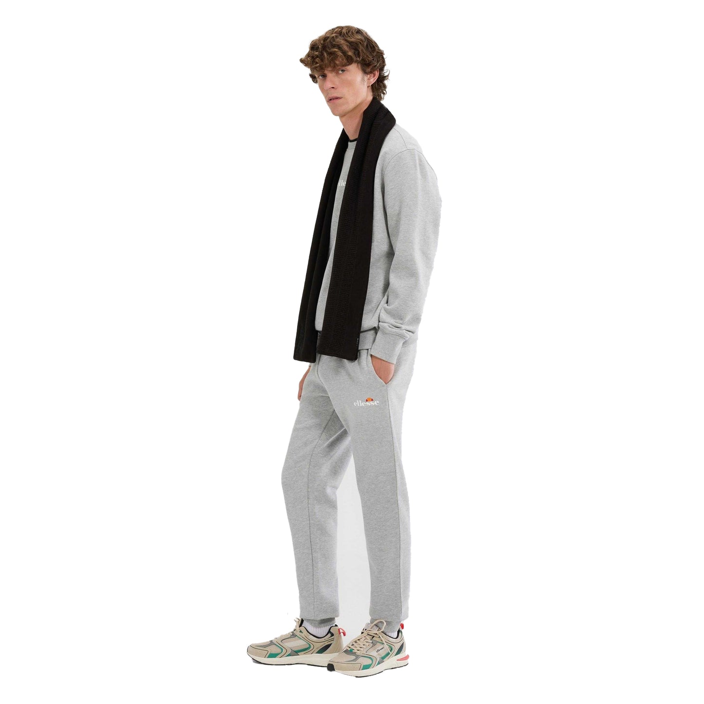 Light Grey Marl - Lifestyle - Ellesse Mens Cravo 2 Jogging Bottoms