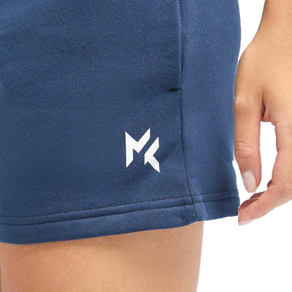Navy - Side - Miss Kick Womens-Ladies Debby Core Shorts