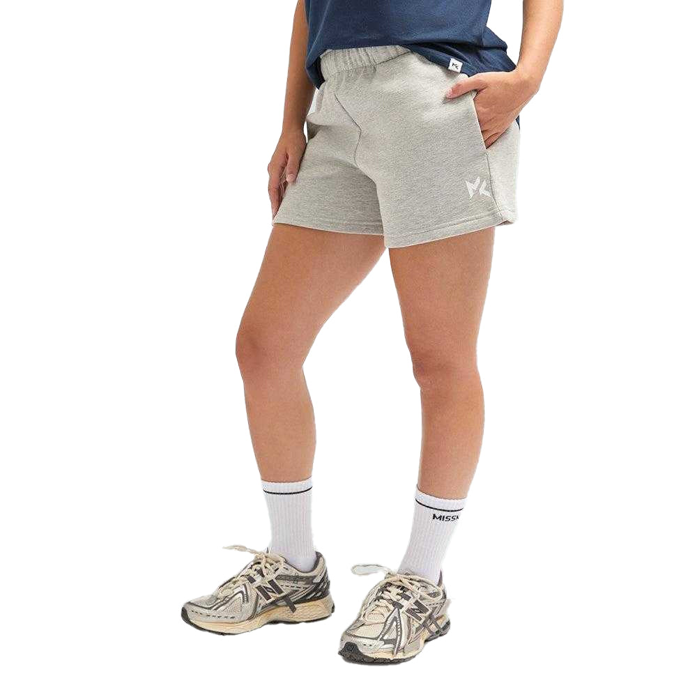 Grey Marl - Front - Miss Kick Womens-Ladies Debby Core Shorts