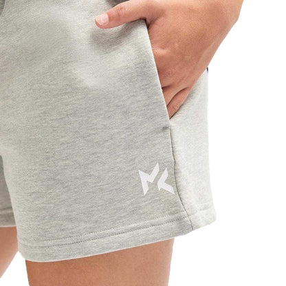 Grey Marl - Side - Miss Kick Womens-Ladies Debby Core Shorts