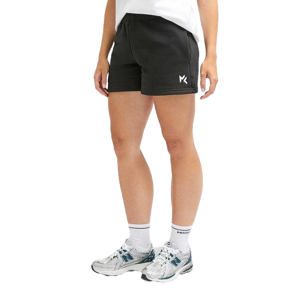 Black - Front - Miss Kick Womens-Ladies Debby Core Shorts