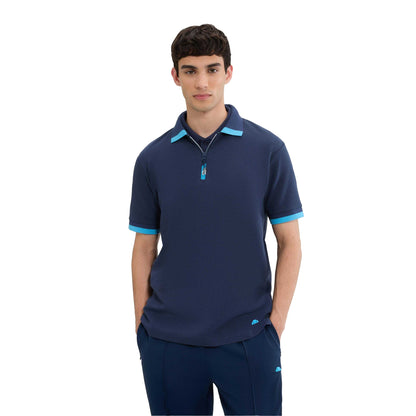Navy - Side - Ellesse Mens Kelvias Polo Shirt