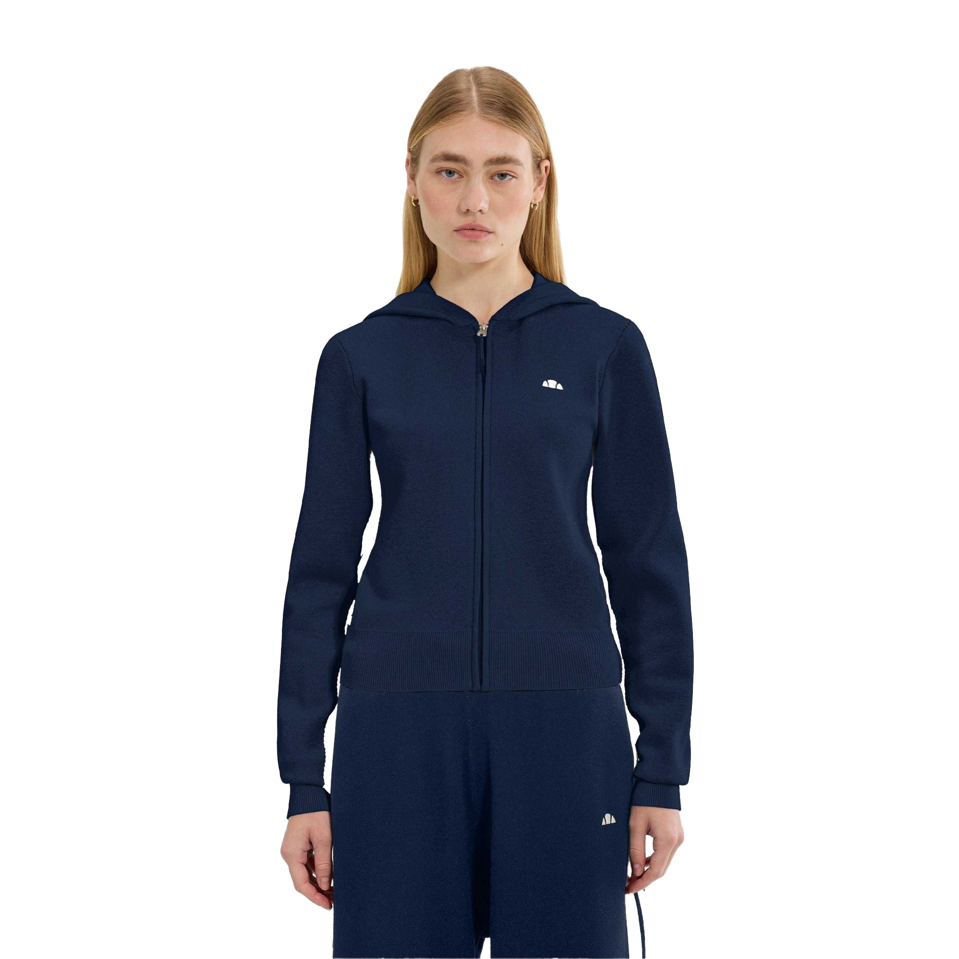 Navy - Lifestyle - Ellesse Womens-Ladies Laneisa Knitted Full Zip Hoodie