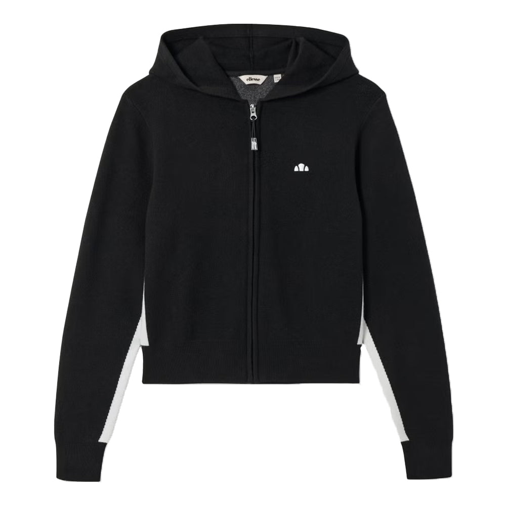 Black - Front - Ellesse Womens-Ladies Laneisa Knitted Full Zip Hoodie